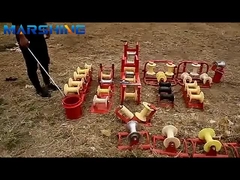 एल्यूमीनियम केबल नायलॉन व्हील स्काईवर्ड कॉर्नर स्ट्रिंगिंग 5kn रेटेड लोड के साथ पुली ब्लॉक