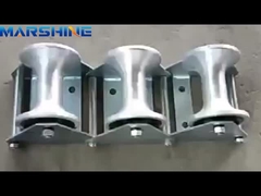 7.7-18kg लोड क्षमता एल्यूमीनियम नायलॉन व्हील केबल खींच रोलर