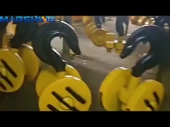 डबल साइड हुक स्ट्रिंगिंग ब्लॉक एंटी-स्टेटिक पोर्टेबल स्टील लिफ्टिंग इलेक्ट्रिक होस्ट पुली ब्लॉक