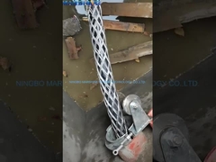 पुरुष 2 पिन अस्थायी जोड़ों कनेक्टर एल्यूमीनियम टर्मिनल के साथ तार जाल मोजे